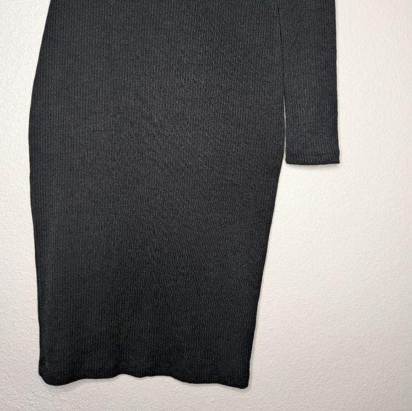 Vici Womens Black Goth Vamp Tyche Bodycon Off Shoulder Midi Dress Size S - Picture 3 of 7